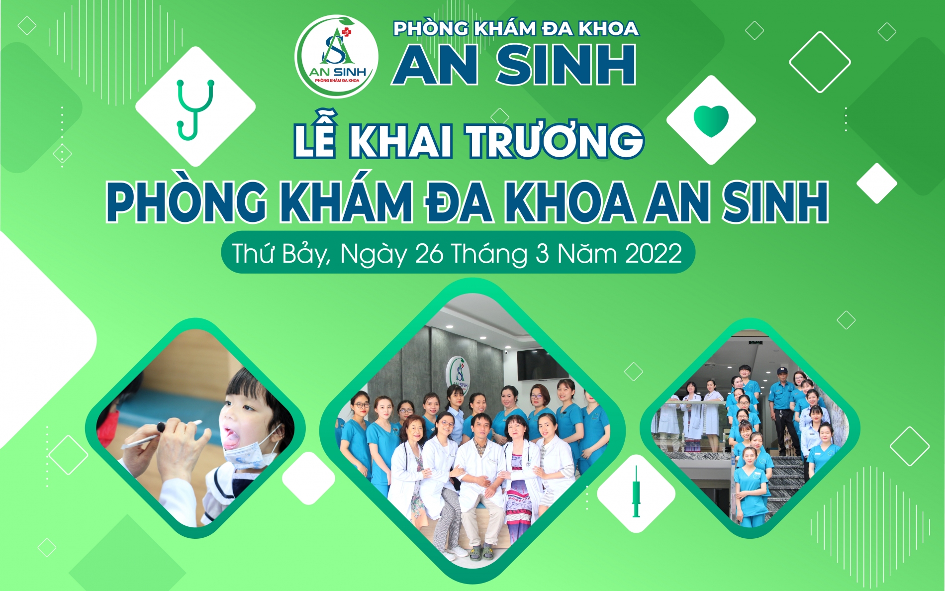 Lễ khai trương phòng khám đa khoa An Sinh 26/03/2022